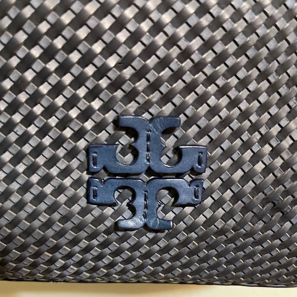 Nwot Blue Tory Burch Thea Woven Hobo Bag - Picture 3 of 13